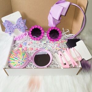 Kids Accessory Gift Set with Purple and Pink Accents